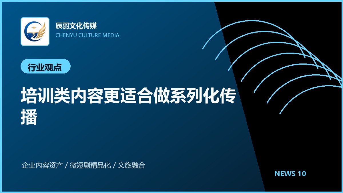 培训类内容更适合做系列化传播
