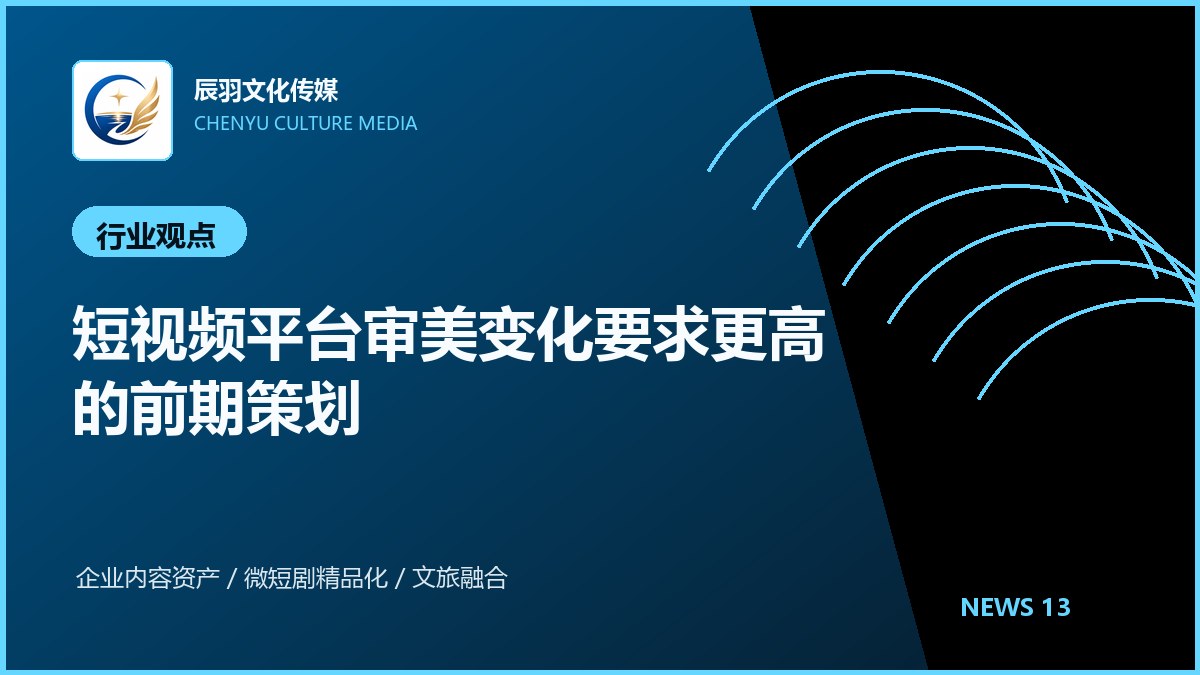短视频平台审美变化要求更高的前期策划