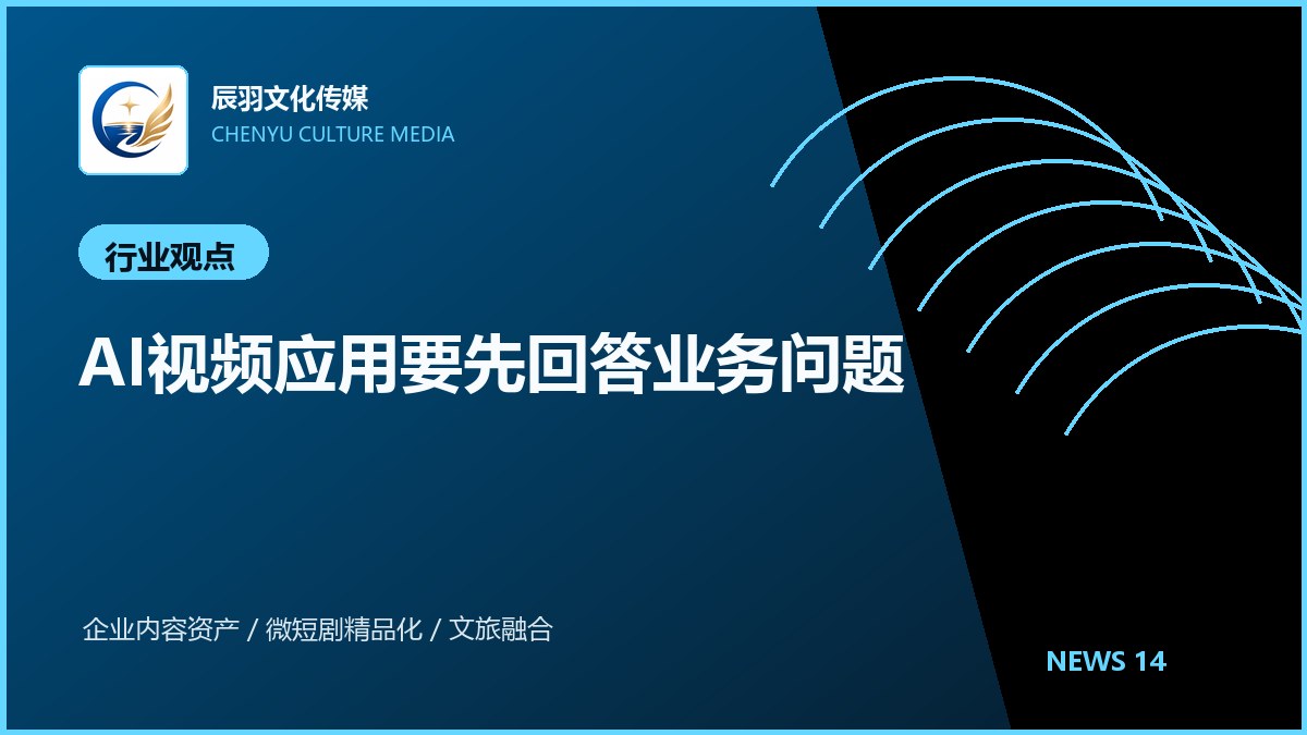 AI视频应用要先回答业务问题